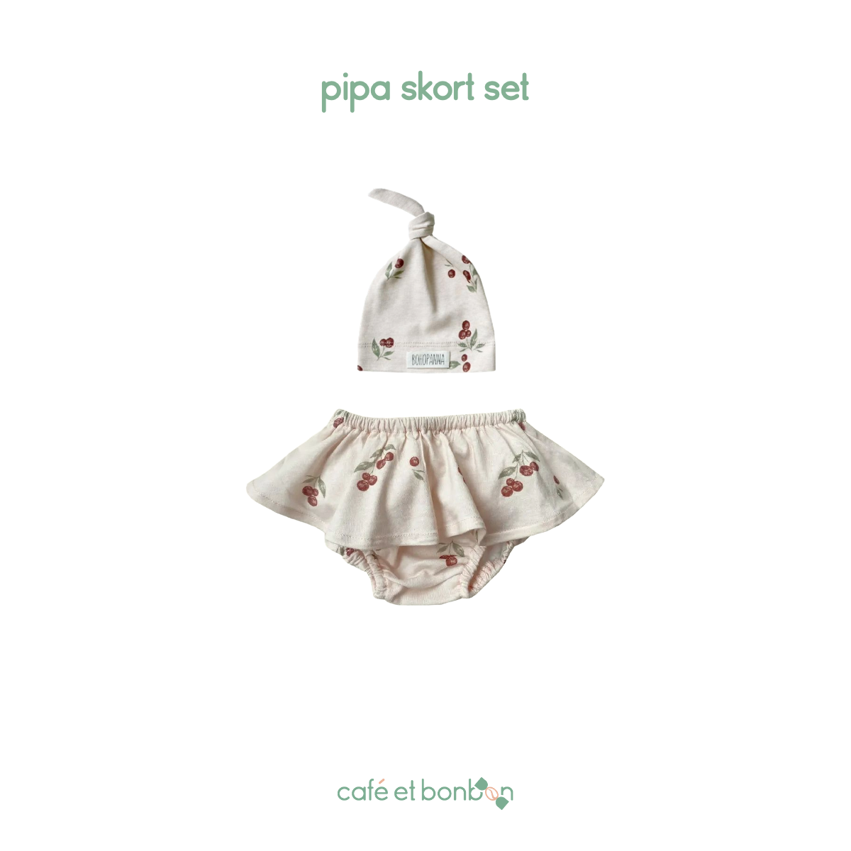 pipa skort set - cherry