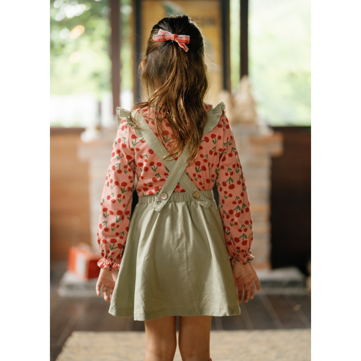 romper skirt - olive