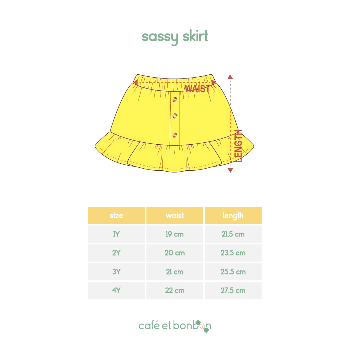 sassy skirt - marmalade